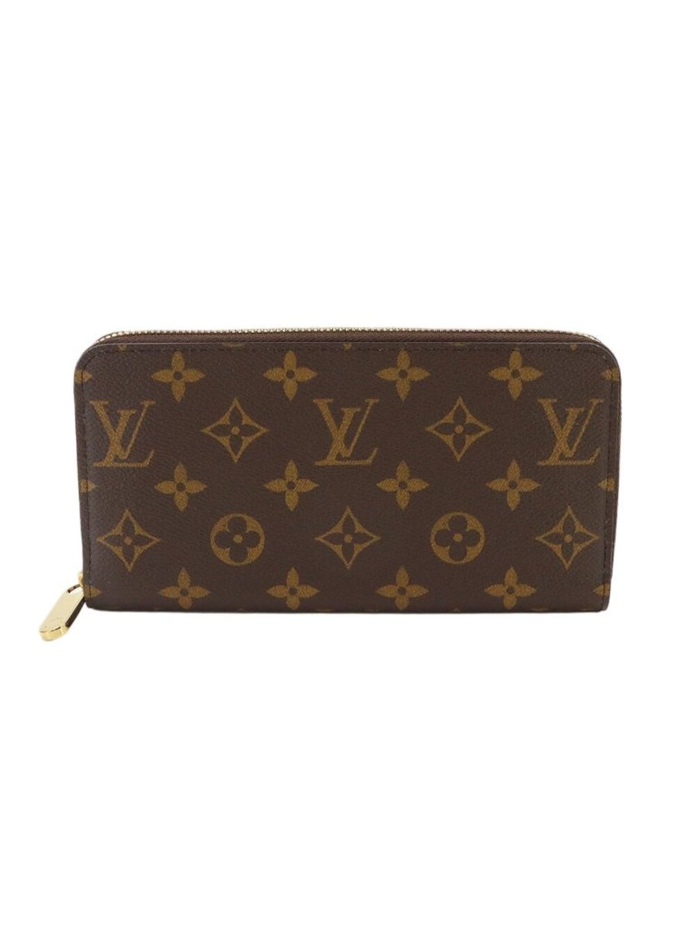 Louis Vuitton Monogram Zippy Wallet Zip Around Brown